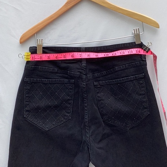 Not Your Daughter’s Jeans. Black with sequins detailing on back pockets. 12P - Picture 6 of 10